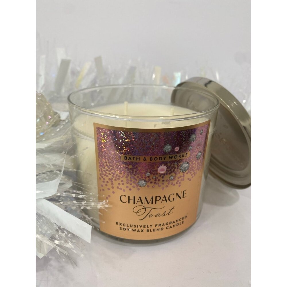 Bath & Body Works “Champagne Toast” New 3 Wick Candle